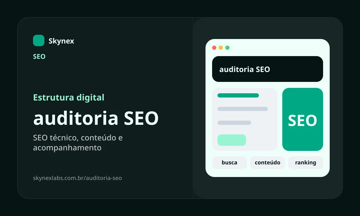 Estrutura digital para auditoria SEO auditoria SEO - Estrutura digital