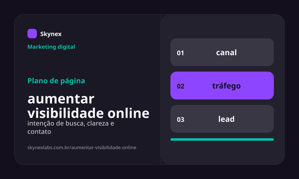 Planejamento estratégico para aumentar visibilidade online aumentar visibilidade online - Planejamento estratégico