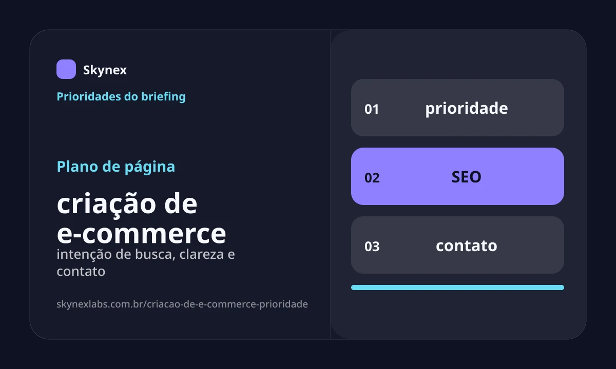 Planejamento estratégico para criação de e-commerce criação de e-commerce - Planejamento estratégico