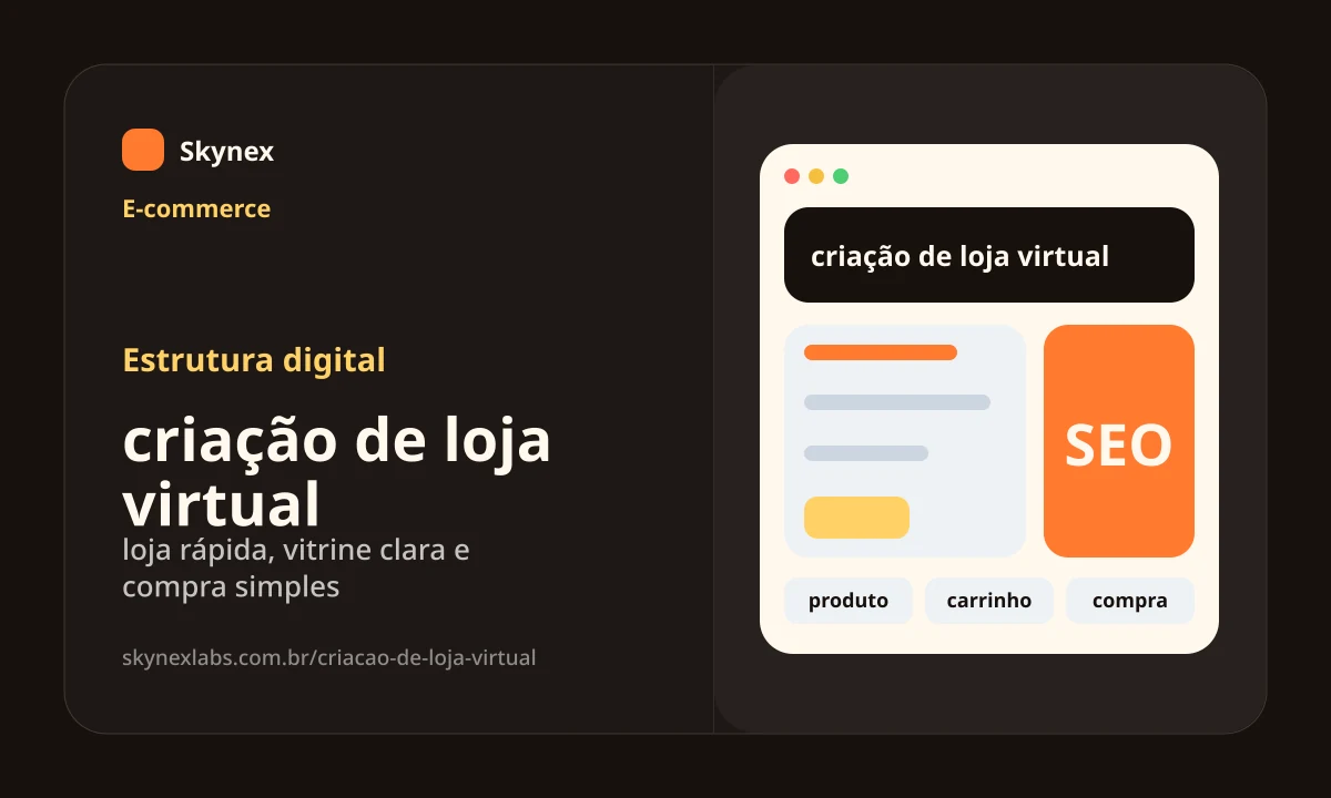 Estrutura digital para criação de loja virtual criação de loja virtual - Estrutura digital