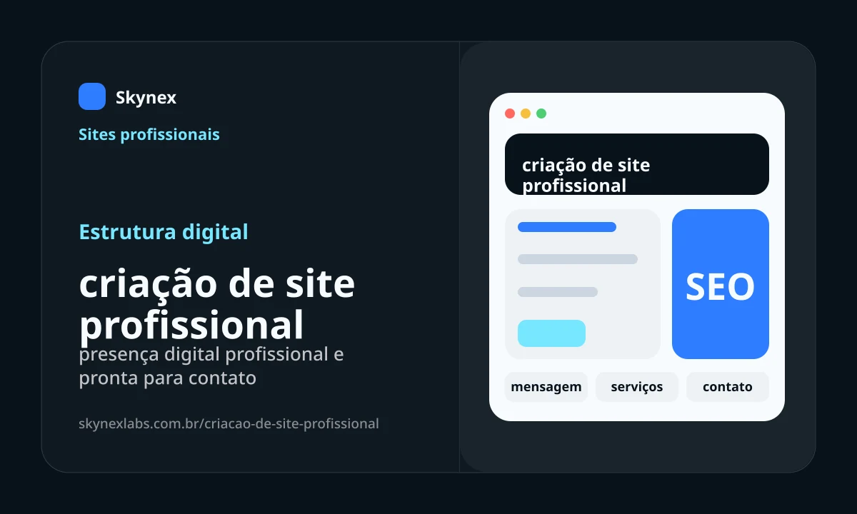 Estrutura digital para criação de site profissional criação de site profissional - Estrutura digital