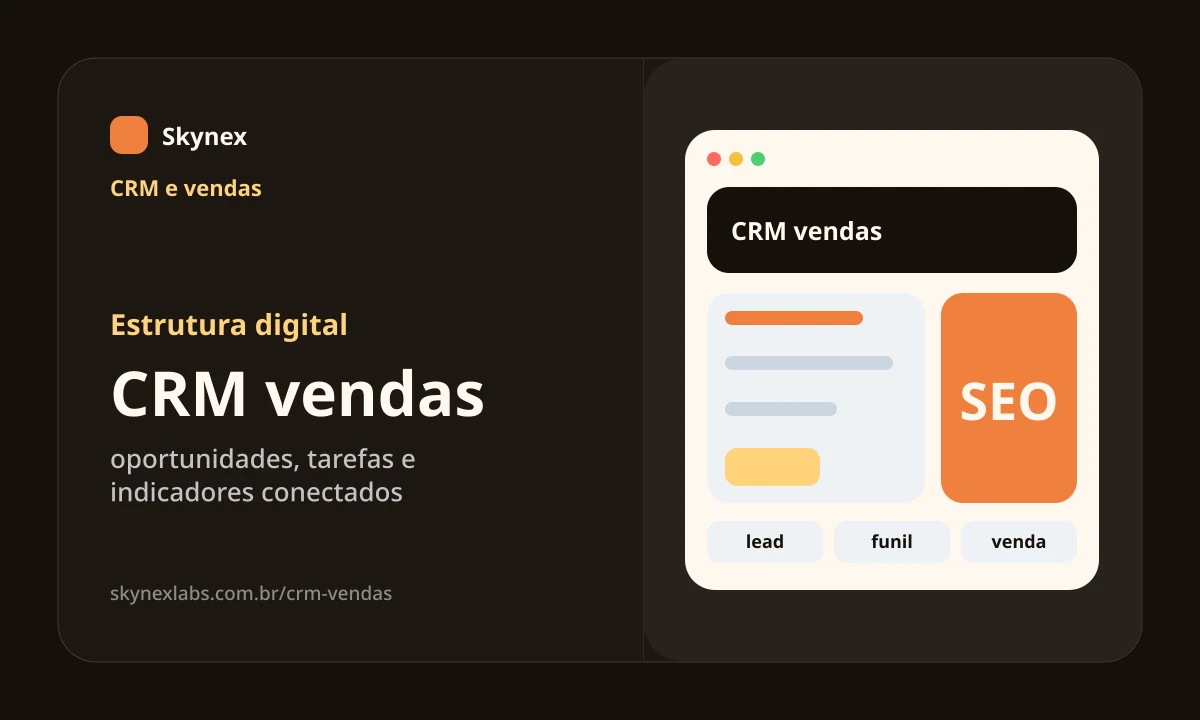 CRM vendas - Estrutura digital