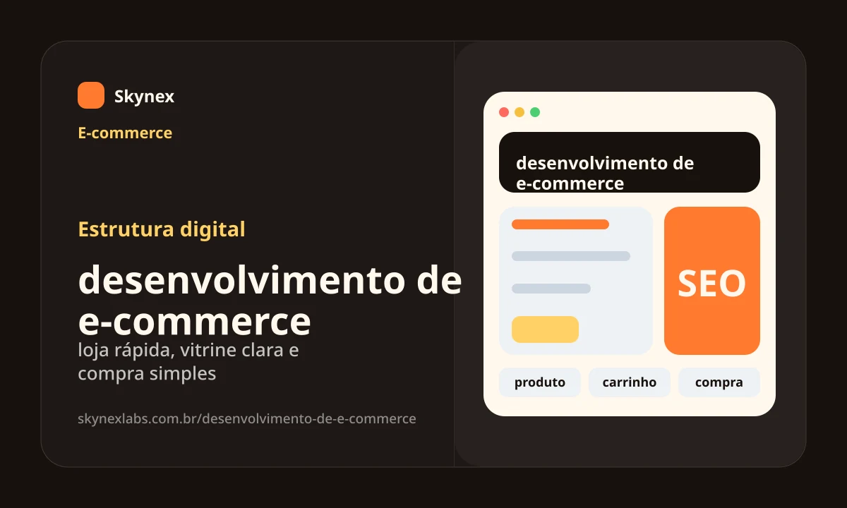 Estrutura digital para desenvolvimento de e-commerce desenvolvimento de e-commerce - Estrutura digital