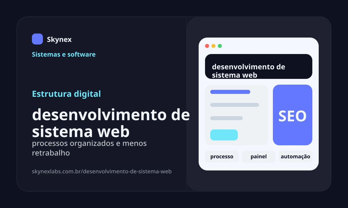 Estrutura digital para desenvolvimento de sistema web desenvolvimento de sistema web - Estrutura digital
