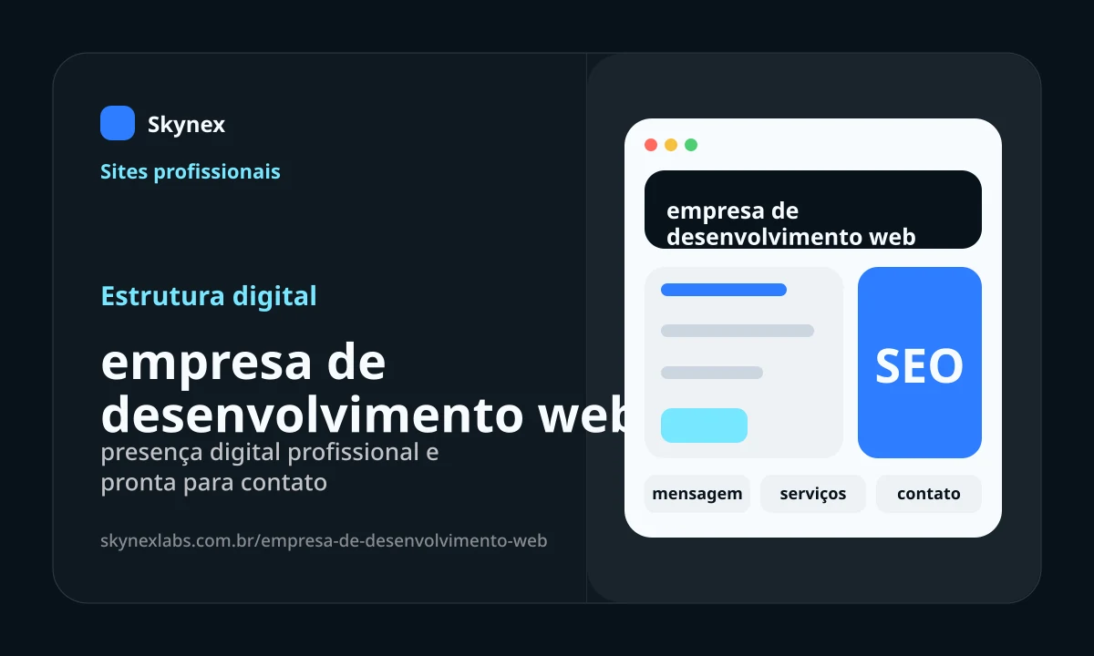 empresa de desenvolvimento web - Estrutura digital