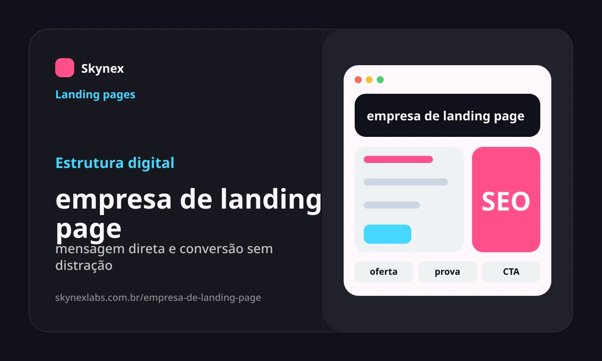 empresa de landing page - Estrutura digital
