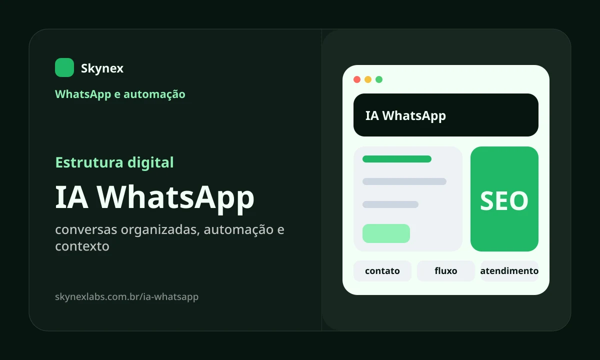 Estrutura digital para IA WhatsApp IA WhatsApp - Estrutura digital