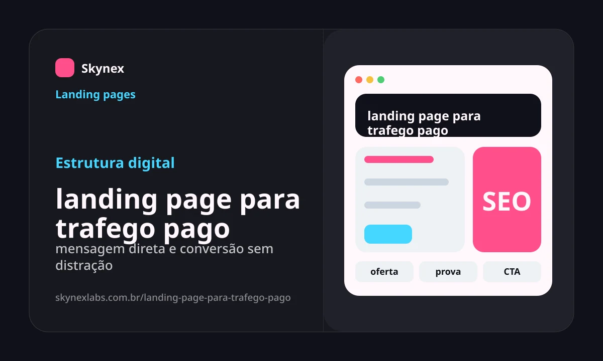 landing page para trafego pago - Estrutura digital