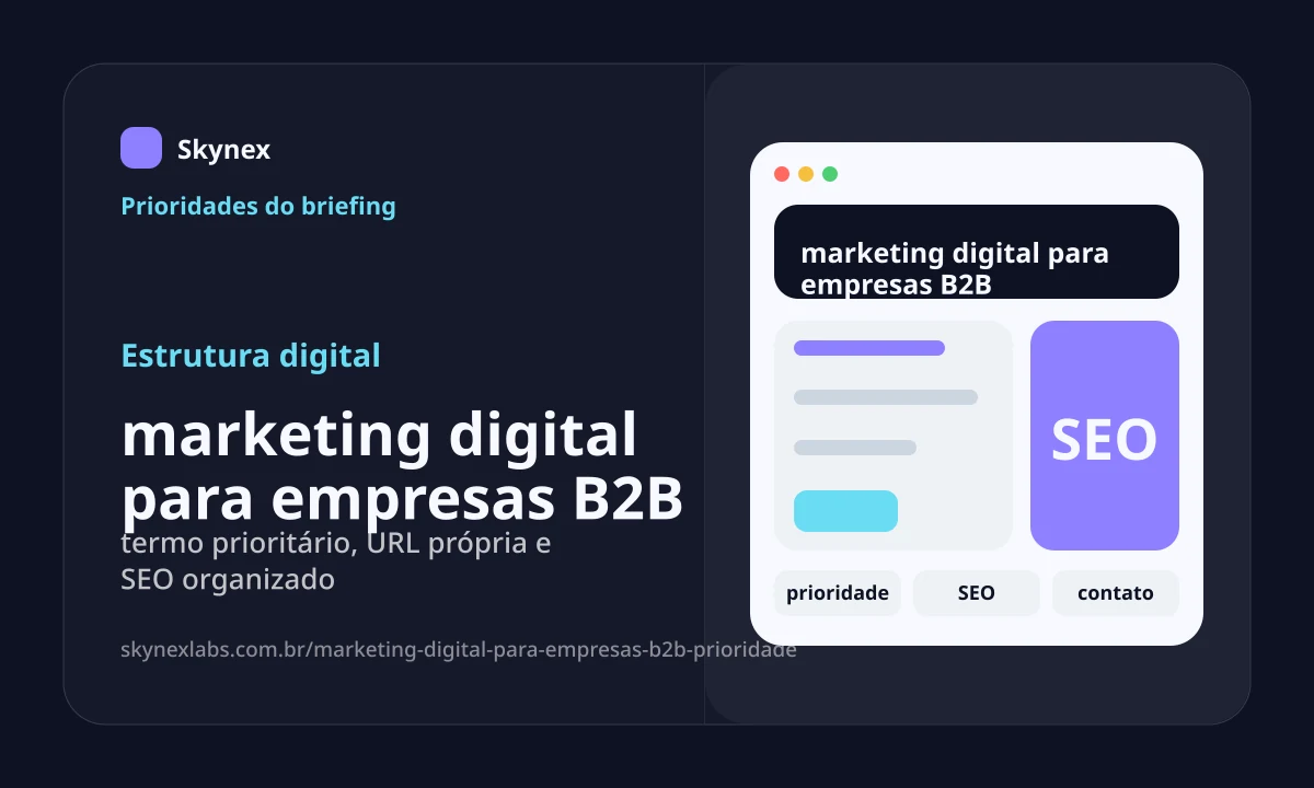 Estrutura digital para marketing digital para empresas B2B marketing digital para empresas B2B - Estrutura digital