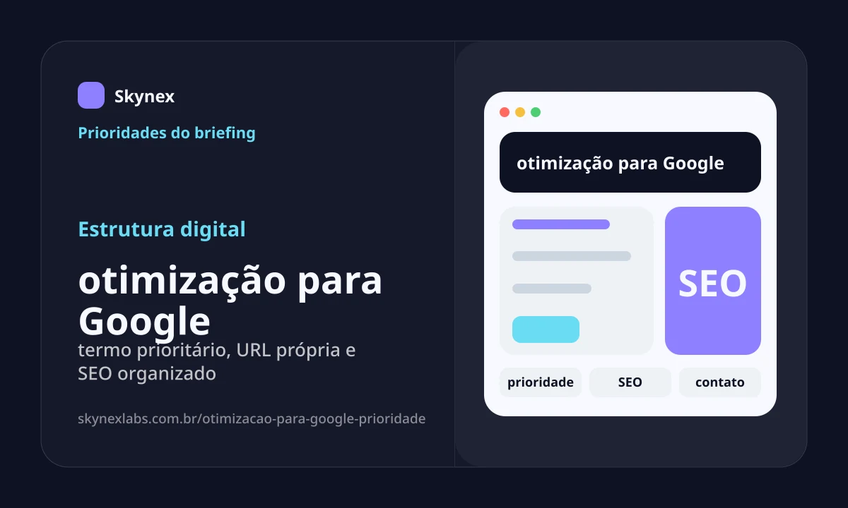 otimização para Google - Estrutura digital