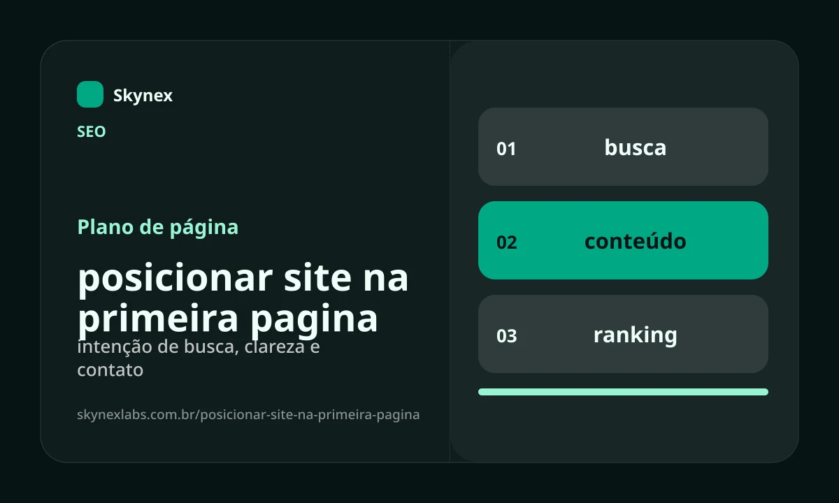 Planejamento estratégico para posicionar site na primeira pagina posicionar site na primeira pagina - Planejamento estratégico