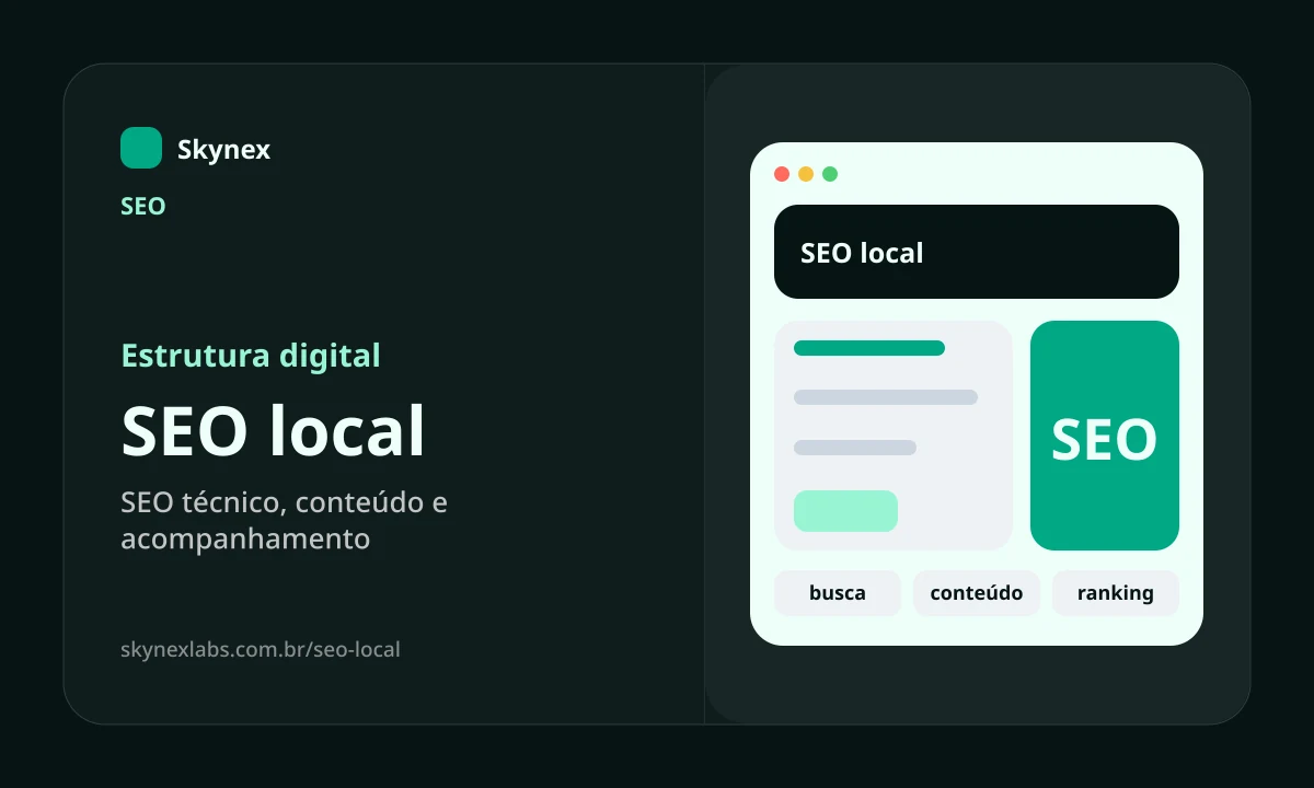 SEO local - Estrutura digital
