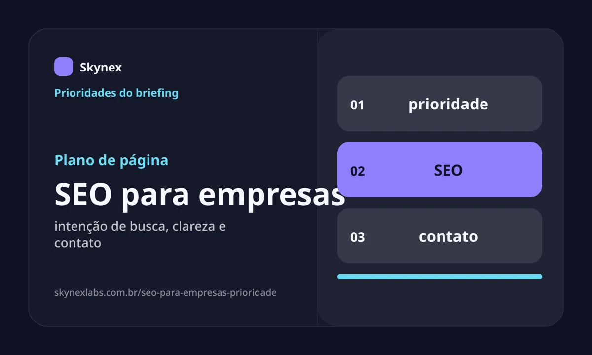 Planejamento estratégico para SEO para empresas SEO para empresas - Planejamento estratégico