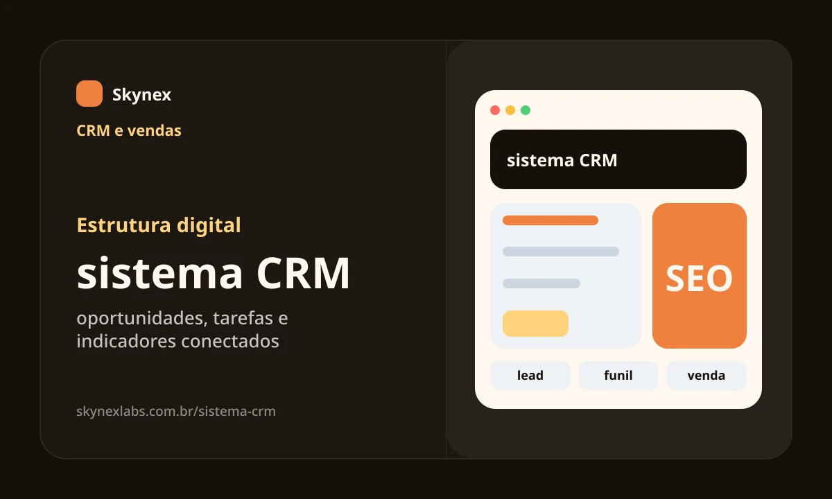 Estrutura digital para sistema CRM sistema CRM - Estrutura digital