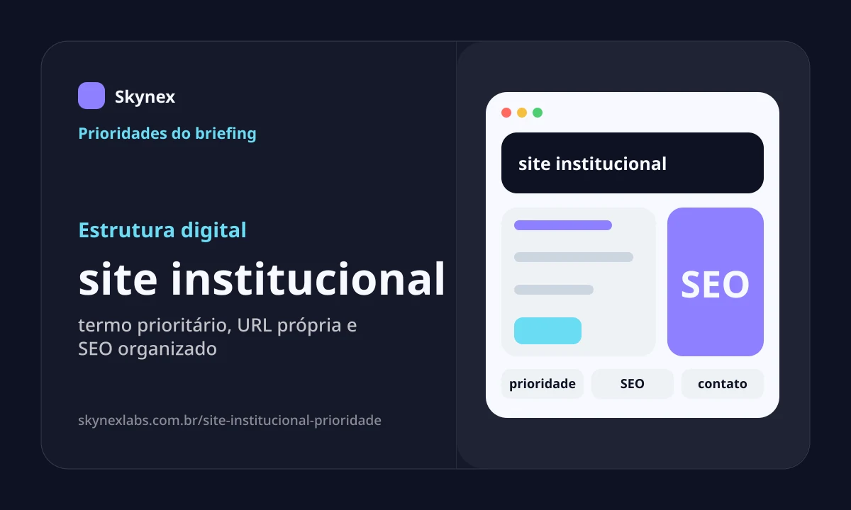 Estrutura digital para site institucional site institucional - Estrutura digital