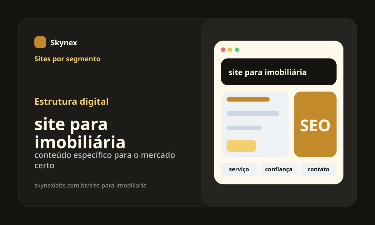 Estrutura digital para site para imobiliária site para imobiliária - Estrutura digital