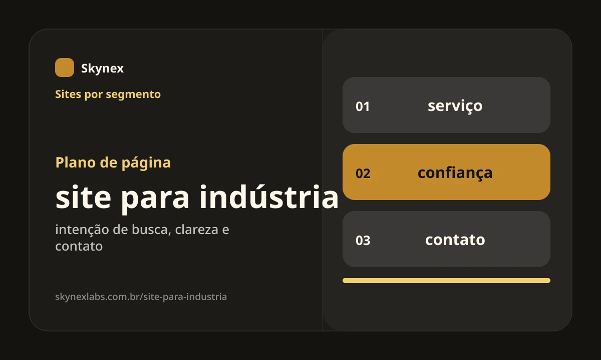 Planejamento estratégico para site para indústria site para indústria - Planejamento estratégico