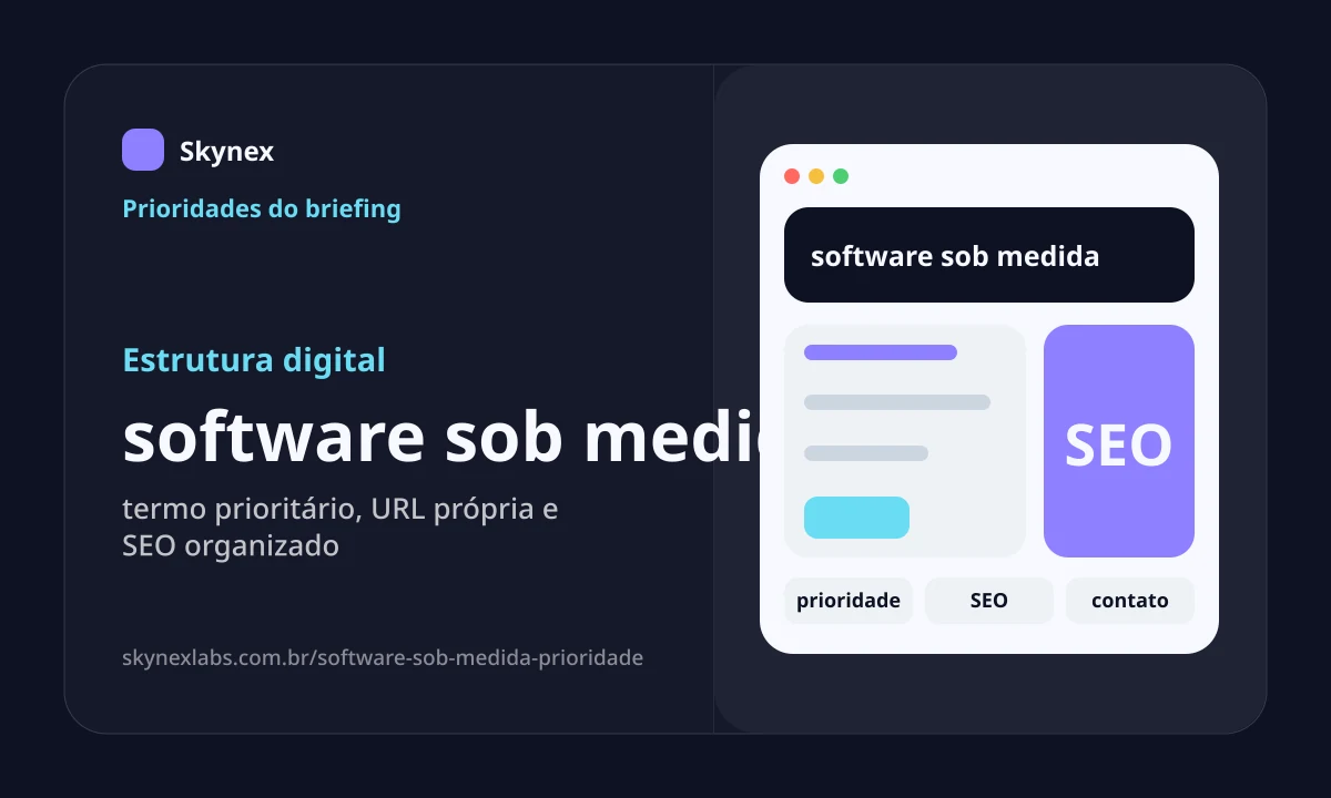 Estrutura digital para software sob medida software sob medida - Estrutura digital